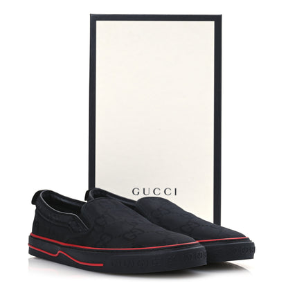 Gucci GG Nylon Mens 1977 Tennis Slip On Sneakers 11 Black 10 of 10