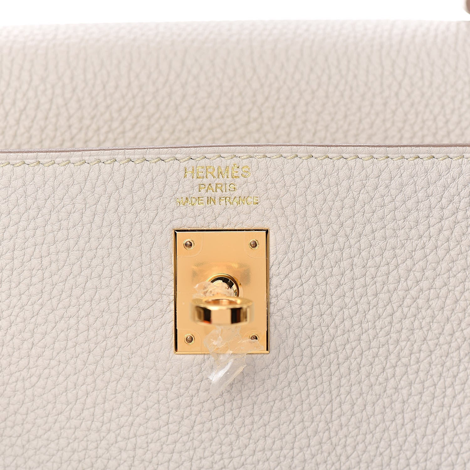 Hermes Togo Kelly Retourne 25 Beton 18 of 39