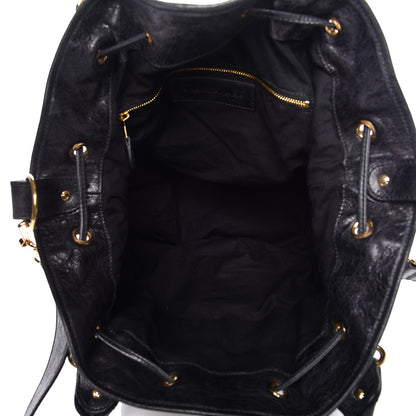 Balenciaga Agneau Giant 21 Gold Hardware Pompon Black 5 of 10