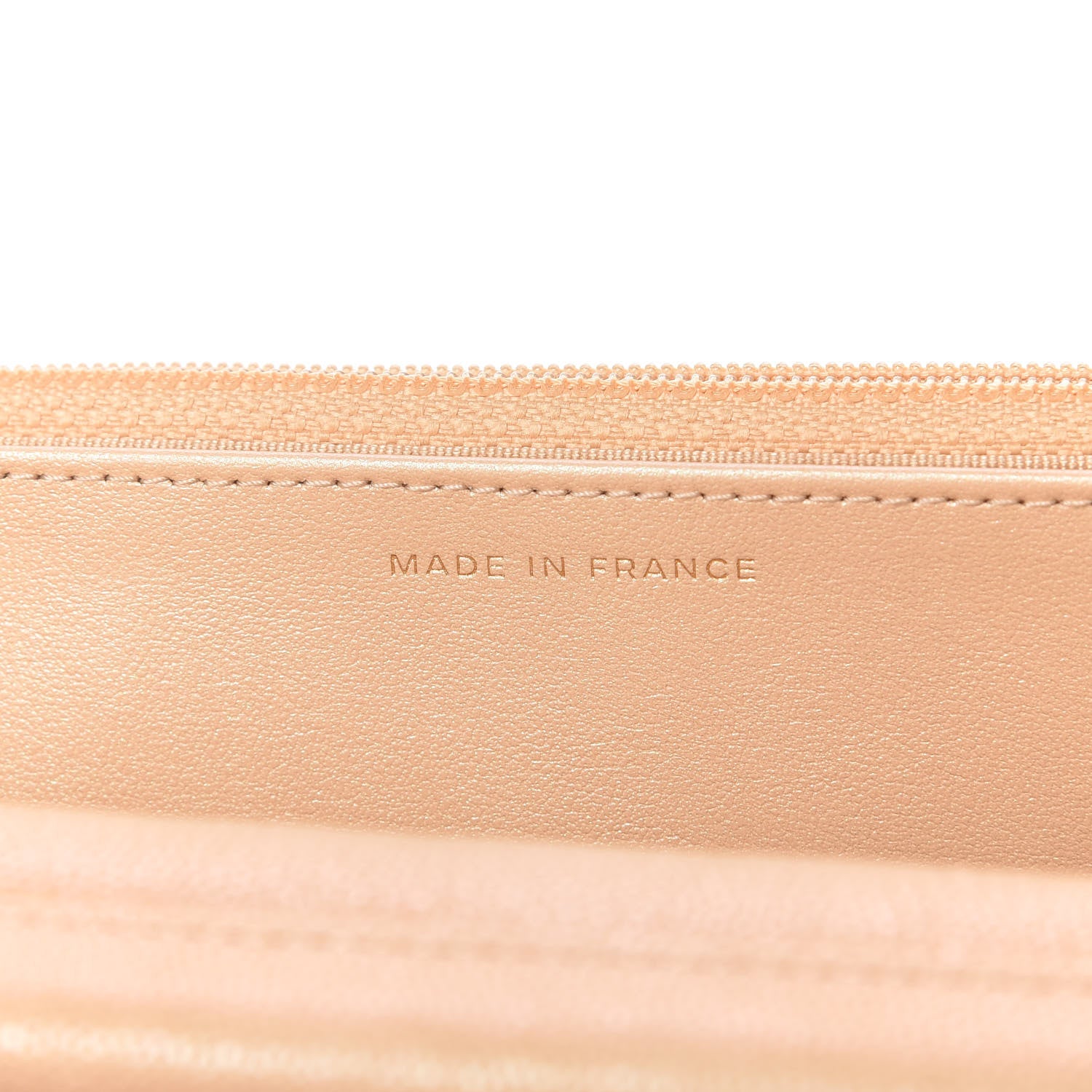 Chanel Iridescent Caviar Quilted Wallet On Chain WOC Beige 9 of 12