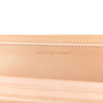 Chanel Iridescent Caviar Quilted Wallet On Chain WOC Beige 9 of 12
