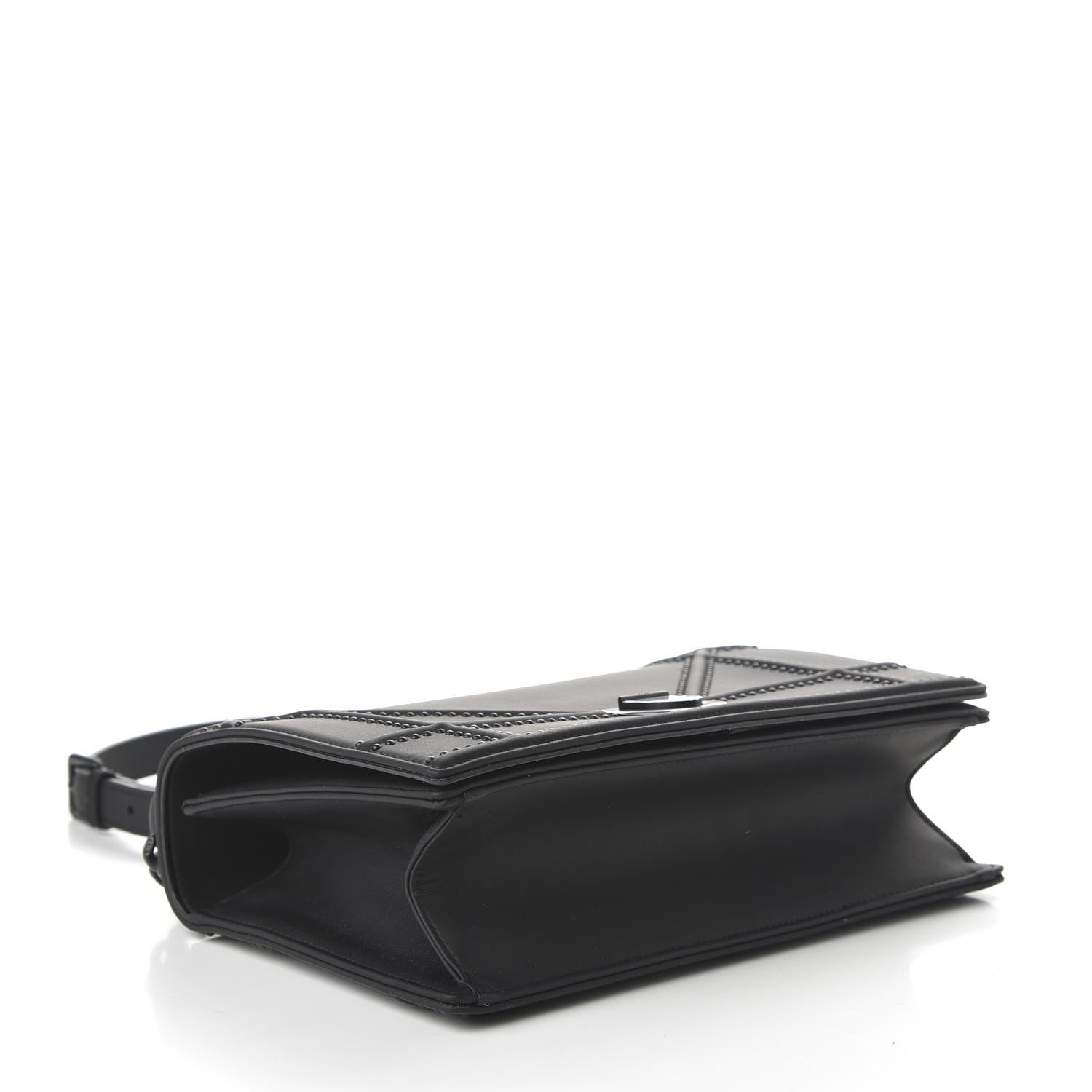 Christian Dior Ultra Matte Calfskin Studded Medium Diorama Flap Bag Black 4 of 10