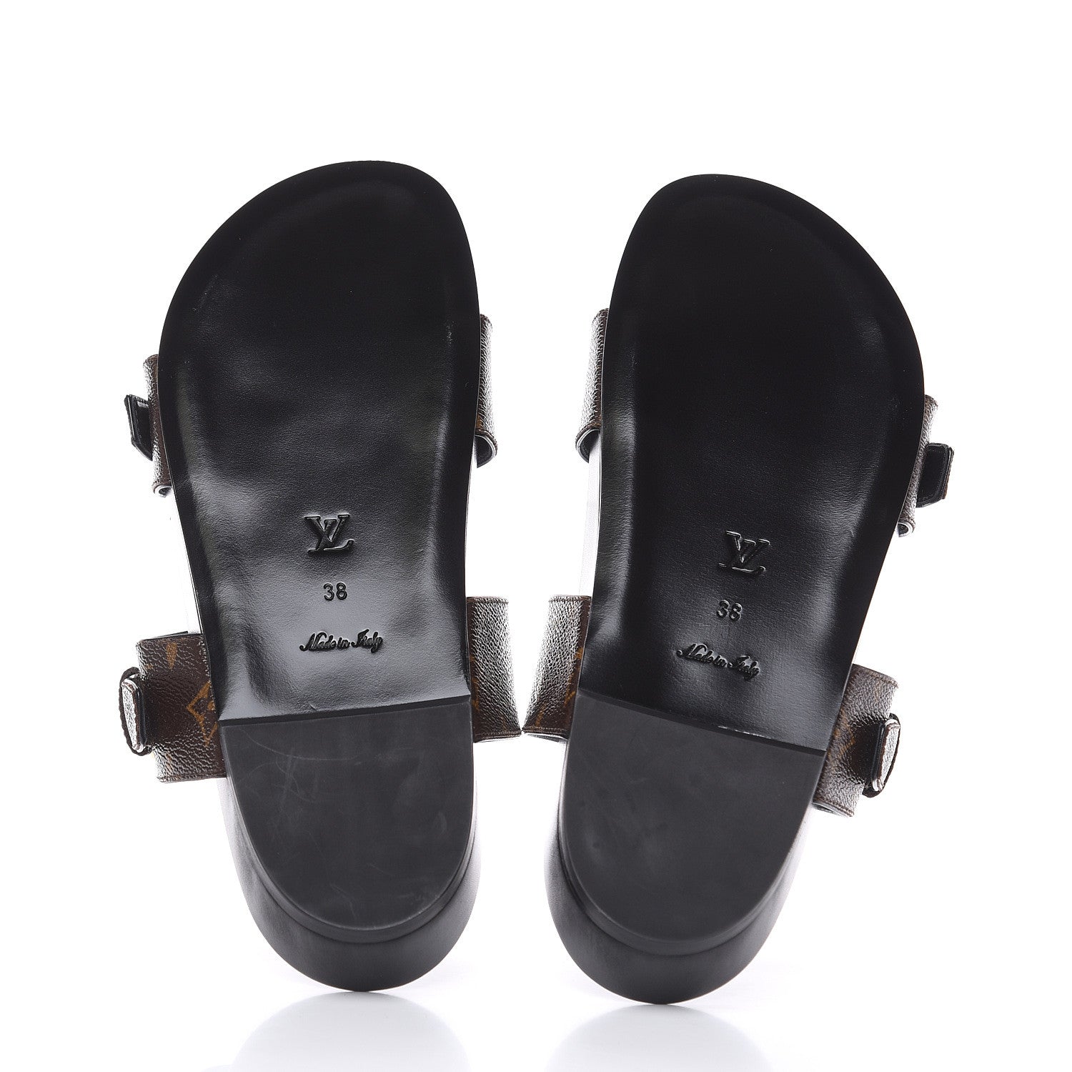 Louis Vuitton Monogram Bom Dia Mule Sandals 38 Black 5 of 8