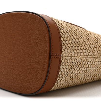 Louis Vuitton Kitted Raffia Petit Bucket Caramel 9 of 9
