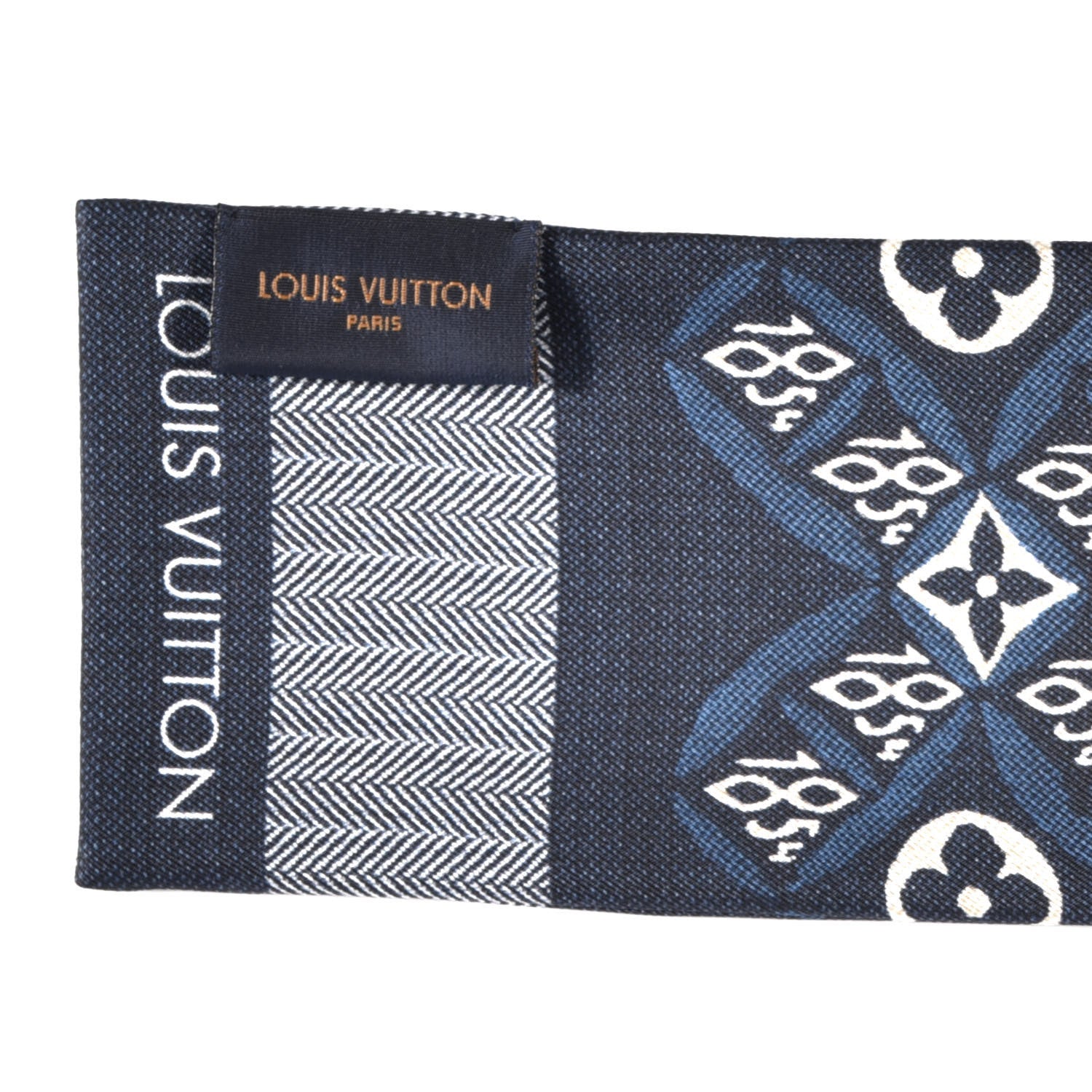 Louis Vuitton Silk Since 1854 Bandeau Blue 3 of 3