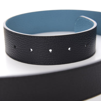 Gucci Dollar Calfskin 1973 Reversible Belt 100 40 Black Deep Cobalt 4 of 5