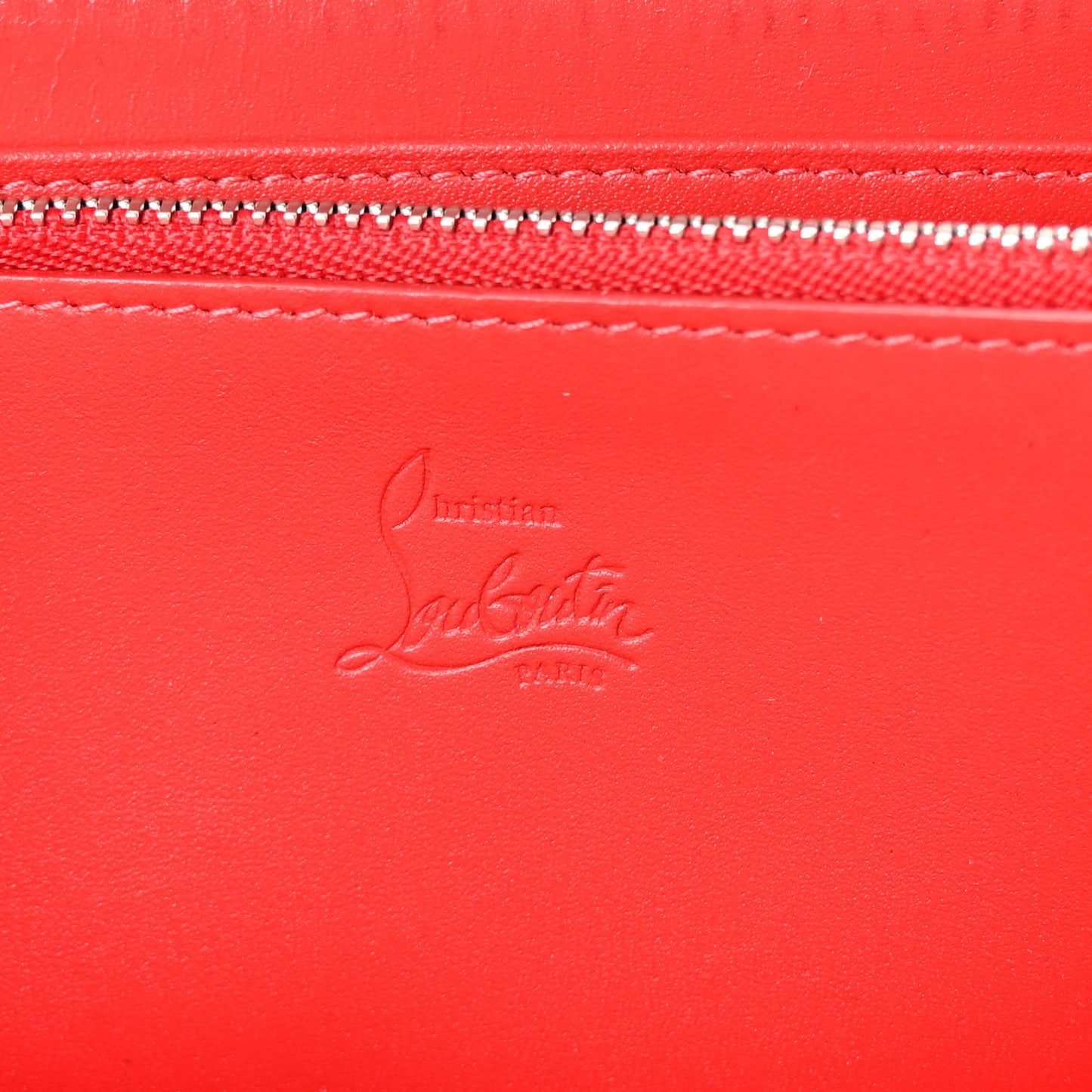Calfskin Panettone Spiked Zip Around Wallet Dune