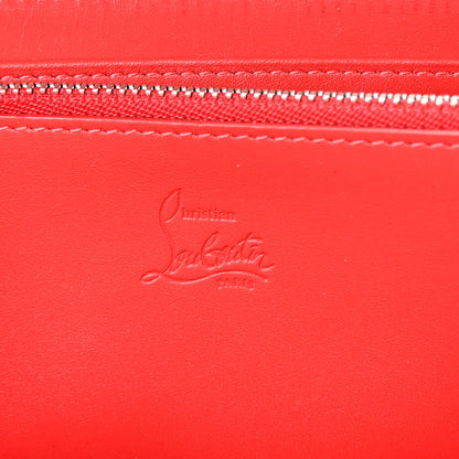 Christian Louboutin Calfskin Panettone Spiked Zip Around Wallet Dune 6 of 7