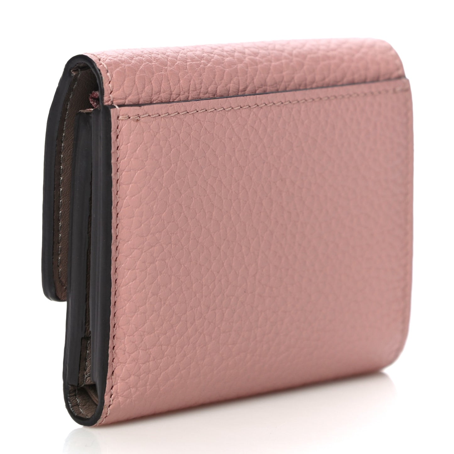 Taurillon Capucines Compact Wallet Magnolia