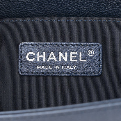 Chanel Grained Calfskin Quilted Small Boy Flap Blue 6 of 11