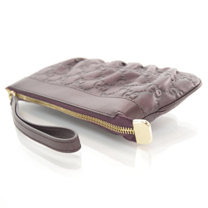 Gucci Guccissima D Gold Wristlet Bordeaux 3 of 8