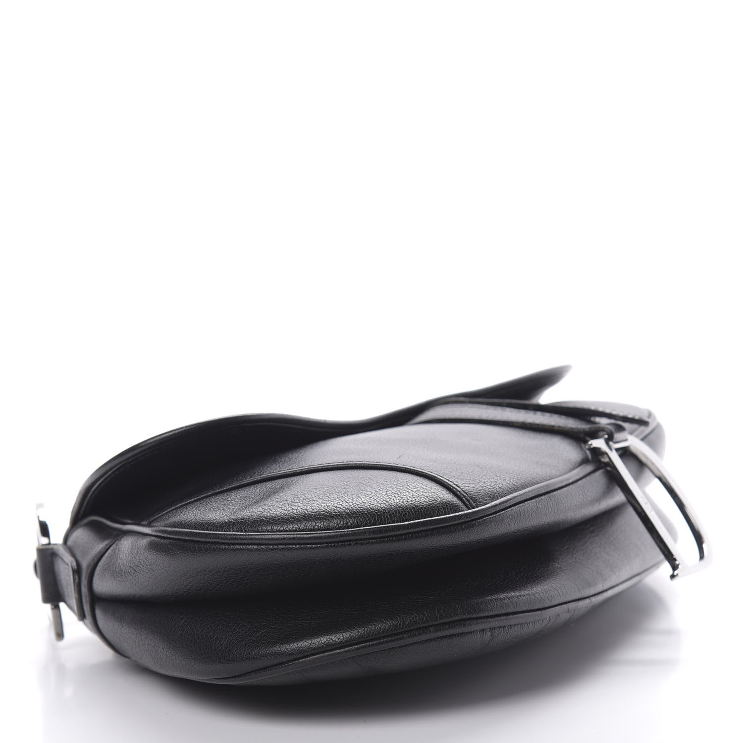 Christian Dior Calfskin Saddle Bag Black 4 of 16