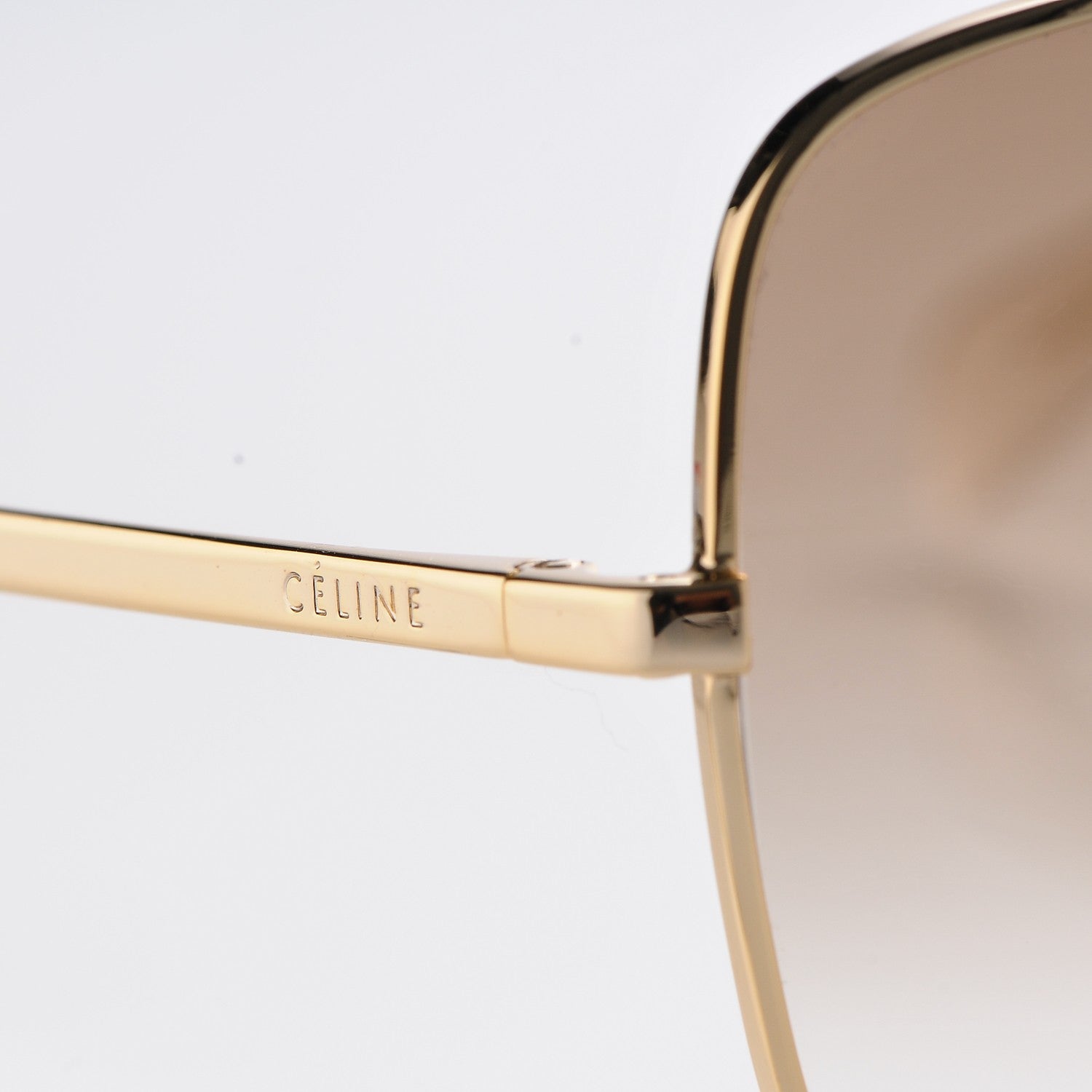 Celine Metal Sunglasses CL 41808/S Gold 5 of 7