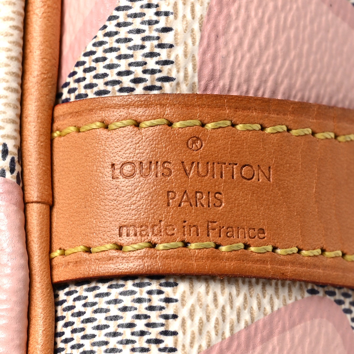 Louis Vuitton Damier Azur Tahitienne Speedy Bandouliere 30 Rose Ballerine 6 of 9