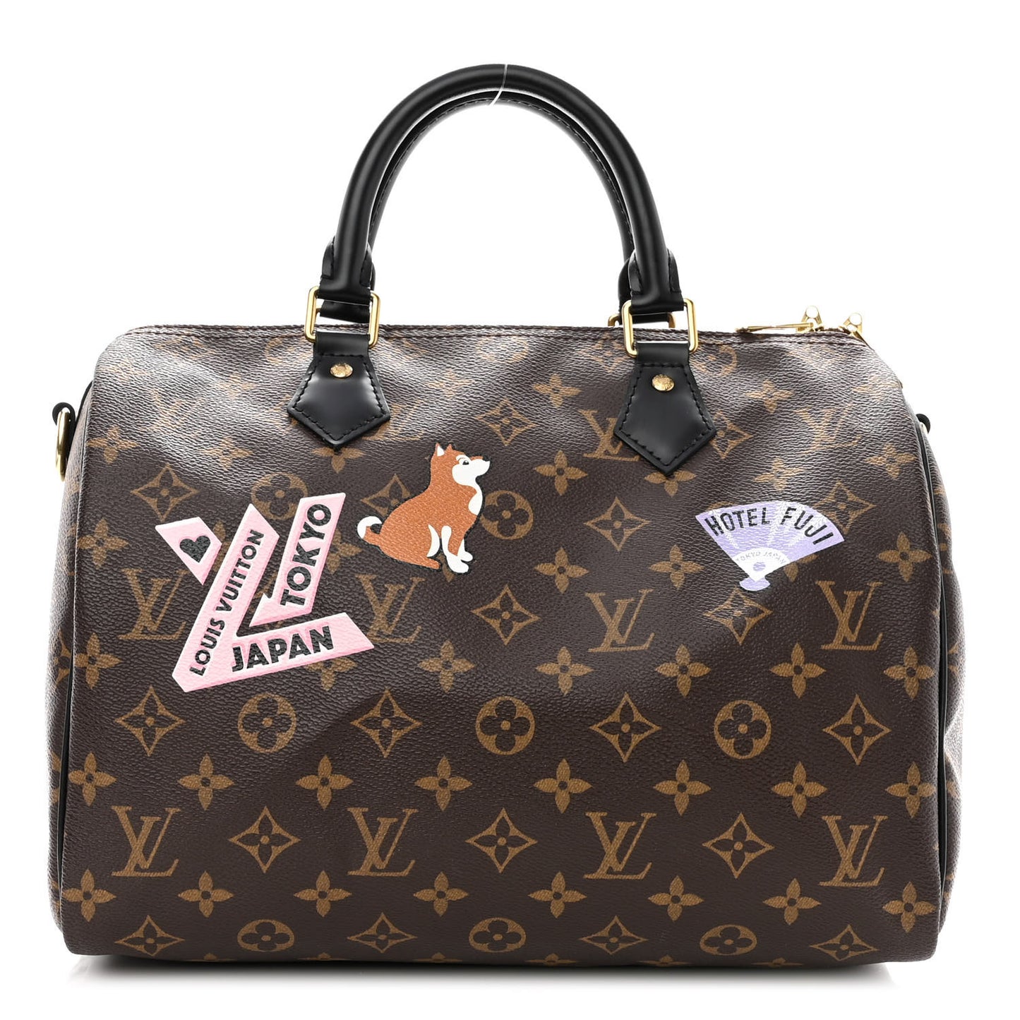 Monogram My World Tour Speedy Bandouliere 30 Black