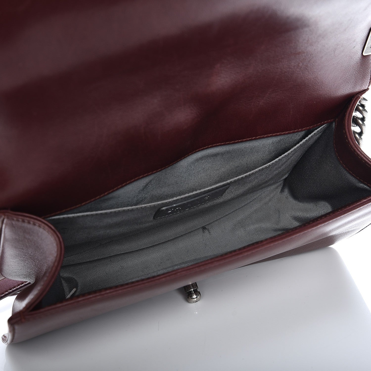 Chanel Calfskin Quilted Medium Boy Flap Burgundy 5 of 14