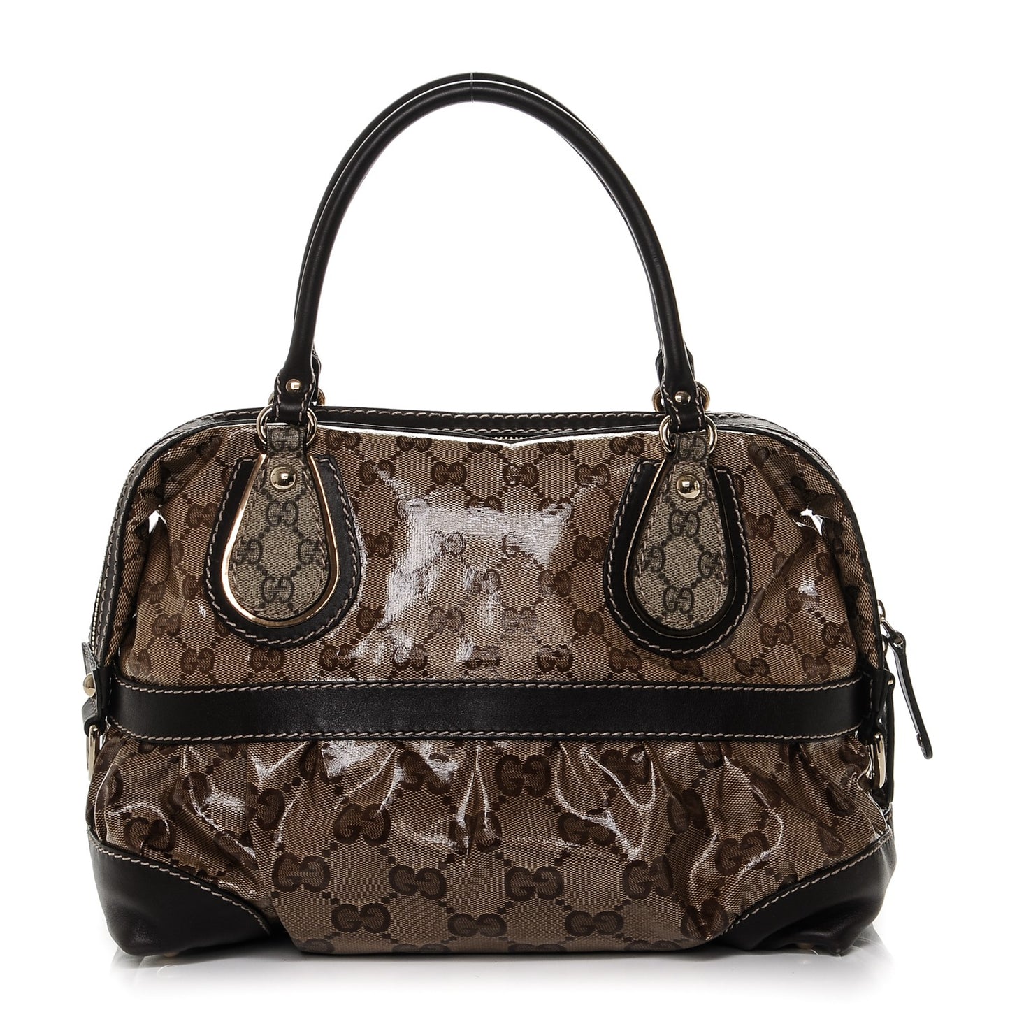 Crystal Monogram Medium Mix Tote Brown