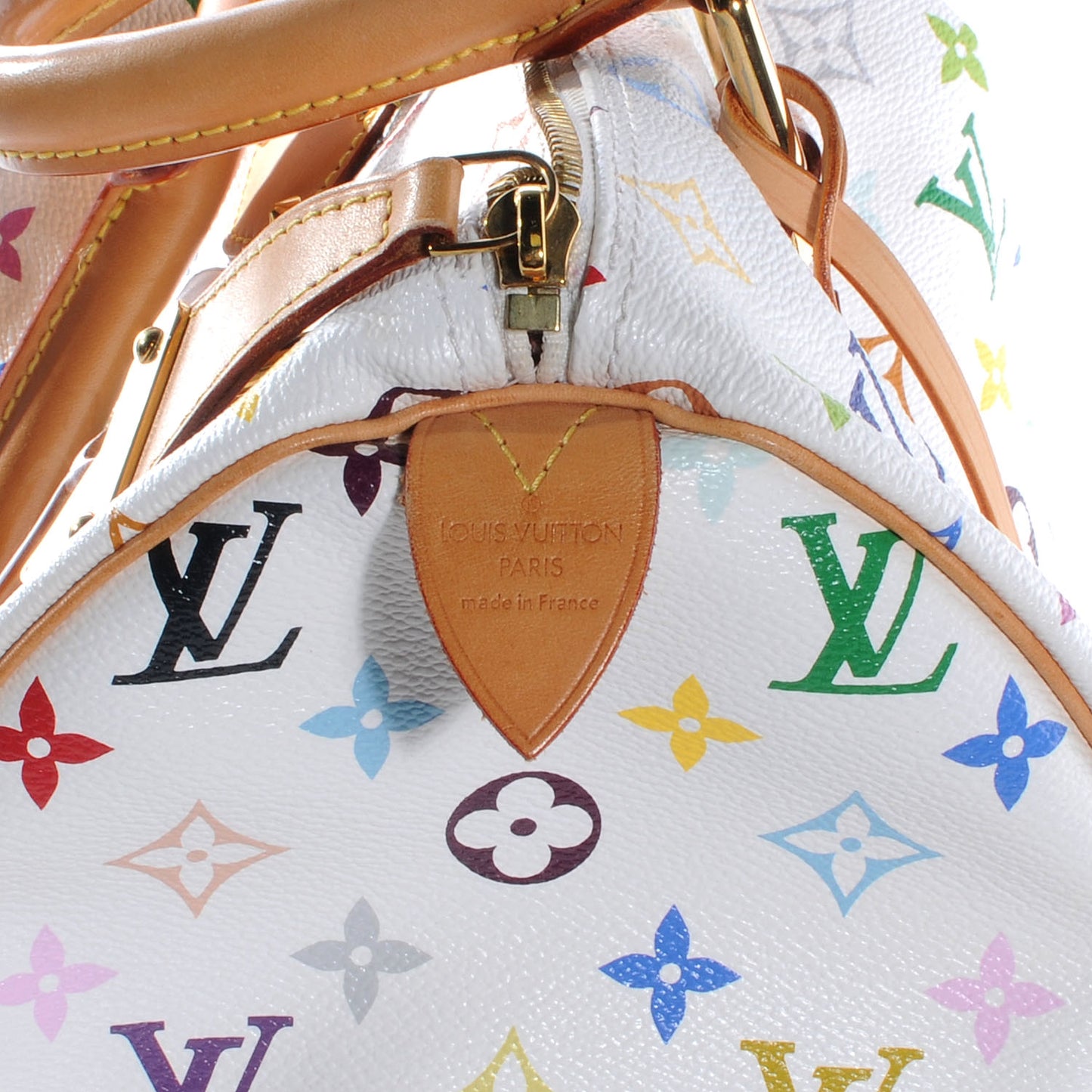 Monogram Multicolor Speedy 30 White