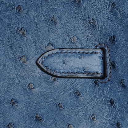 Hermes Ostrich Birkin 35 Bleu Roi 21 of 27