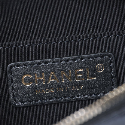 Chanel Crumpled Glazed Lambskin Quilted Waist Bag Fanny Pack Black 6 of 7