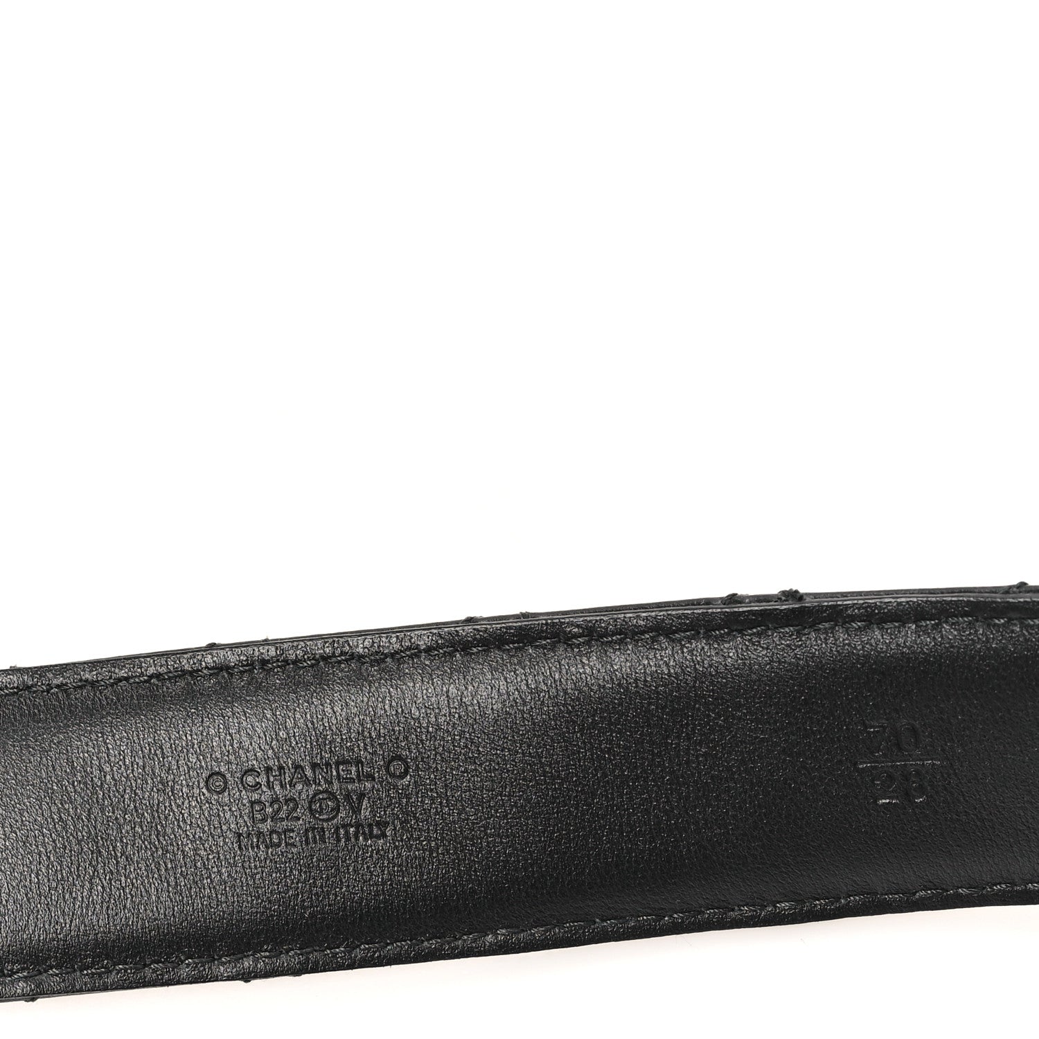 Chanel Calfskin Quilted CC Chain Belt 70 28 Black 3 of 7