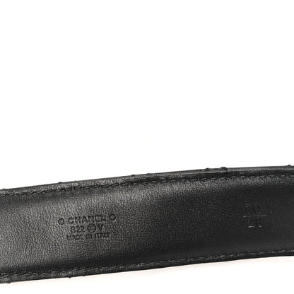 Chanel Calfskin Quilted CC Chain Belt 70 28 Black 3 of 7
