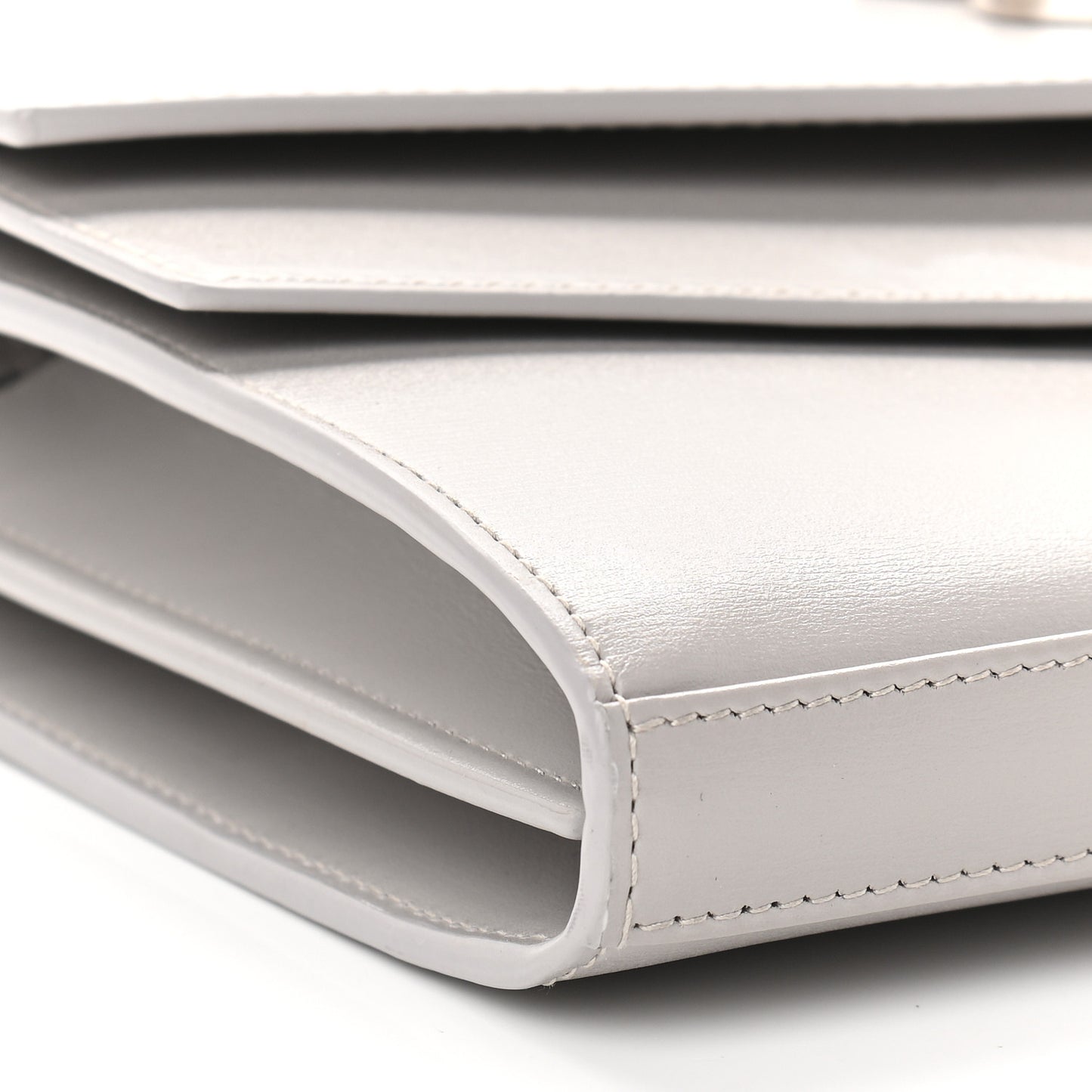 Smooth Calfskin Sulpice Monogram Chain Wallet Granite