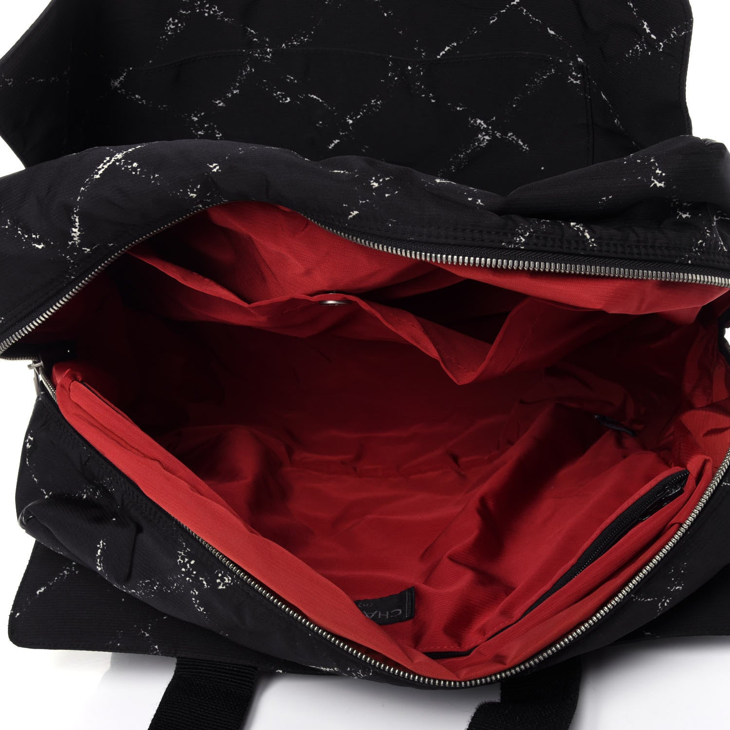 Chanel Nylon Travel Duffel Bag Black 5 of 11