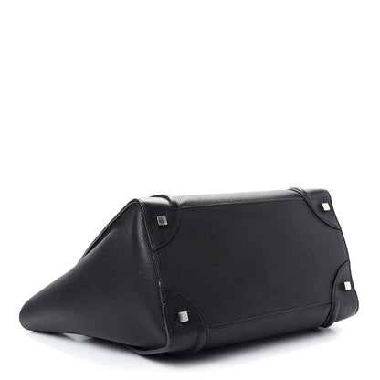 Celine Drummed Calfskin Mini Luggage Black 4 of 11