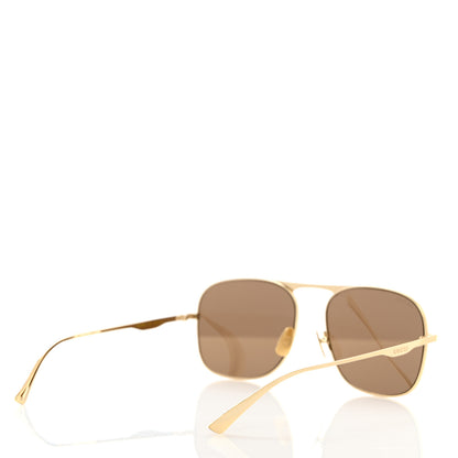 Gucci Square Aviator Sunglasses GG0335S Gold 4 of 8
