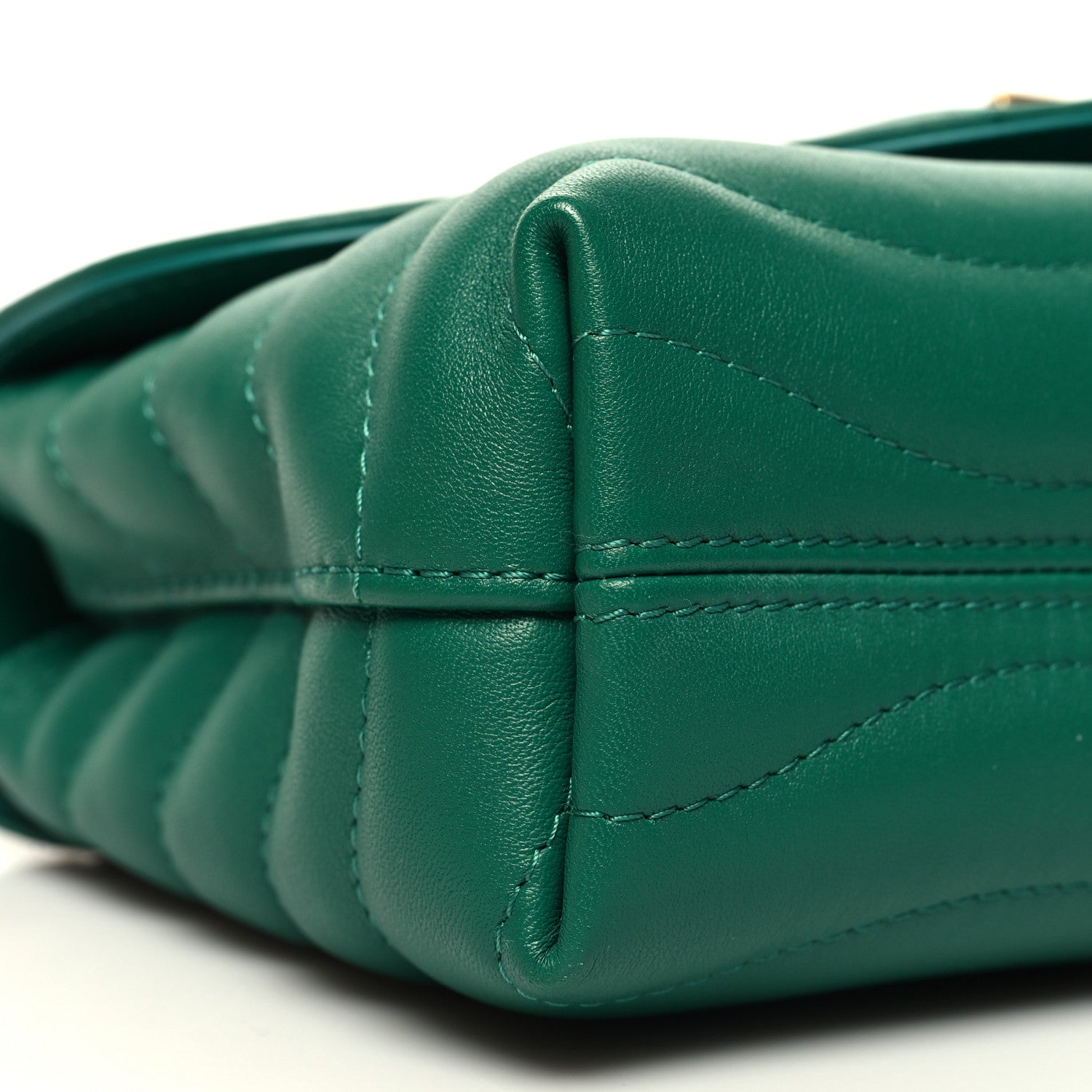 Louis Vuitton Calfskin New Wave Chain Bag MM NM Emerald 9 of 12
