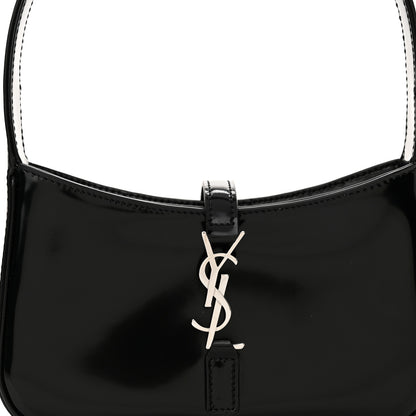 Saint Laurent Patent Calfskin Le 5 A 7 Mini Hobo Black 8 of 11