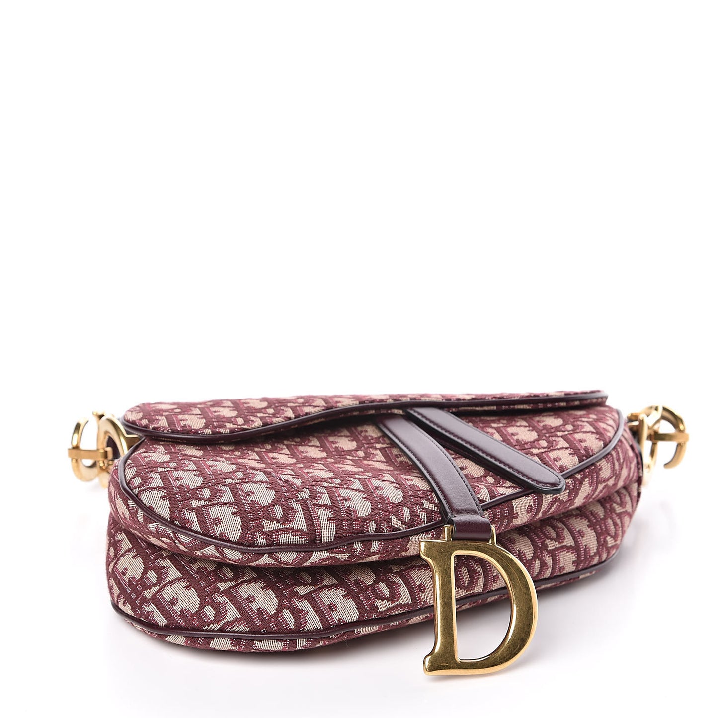 Oblique Saddle Bag Burgundy