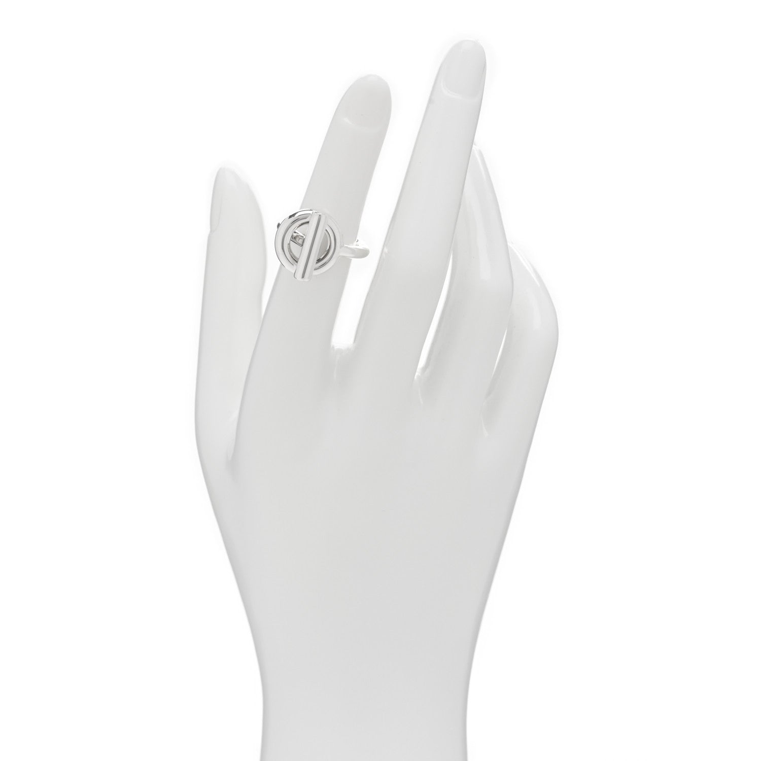 Hermes Sterling Silver GM Echappee Ring 50 5.25 2 of 5