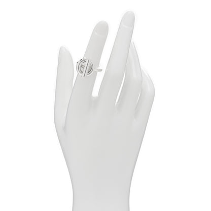 Hermes Sterling Silver GM Echappee Ring 50 5.25 2 of 5
