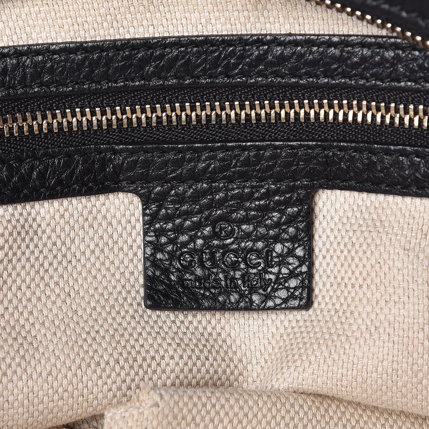 Gucci Pebbled Calfskin Medium Soho Chain Hobo Black 6 of 7