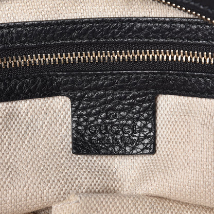Gucci Pebbled Calfskin Medium Soho Chain Hobo Black 6 of 7
