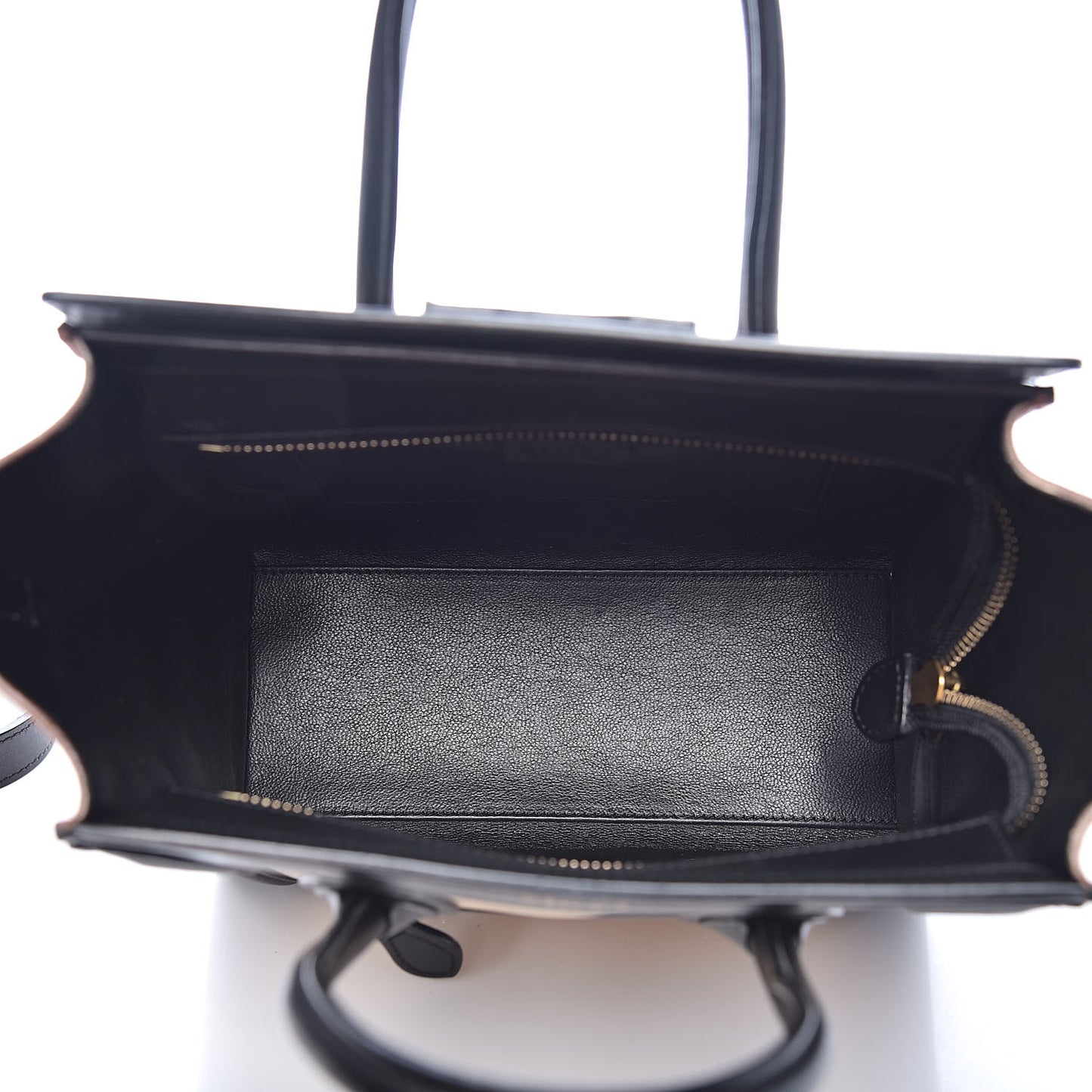Satin Calfskin Nano Tri-Color Luggage Seashell