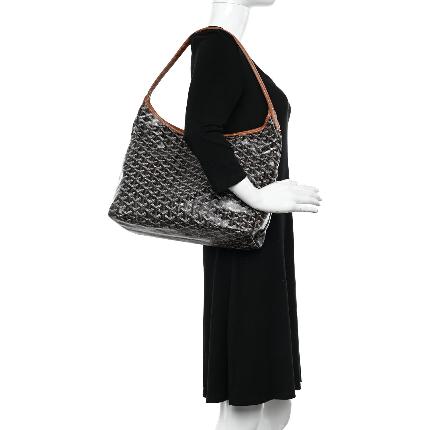 Goyard Goyardine Boheme Hobo Black Gold 2 of 12