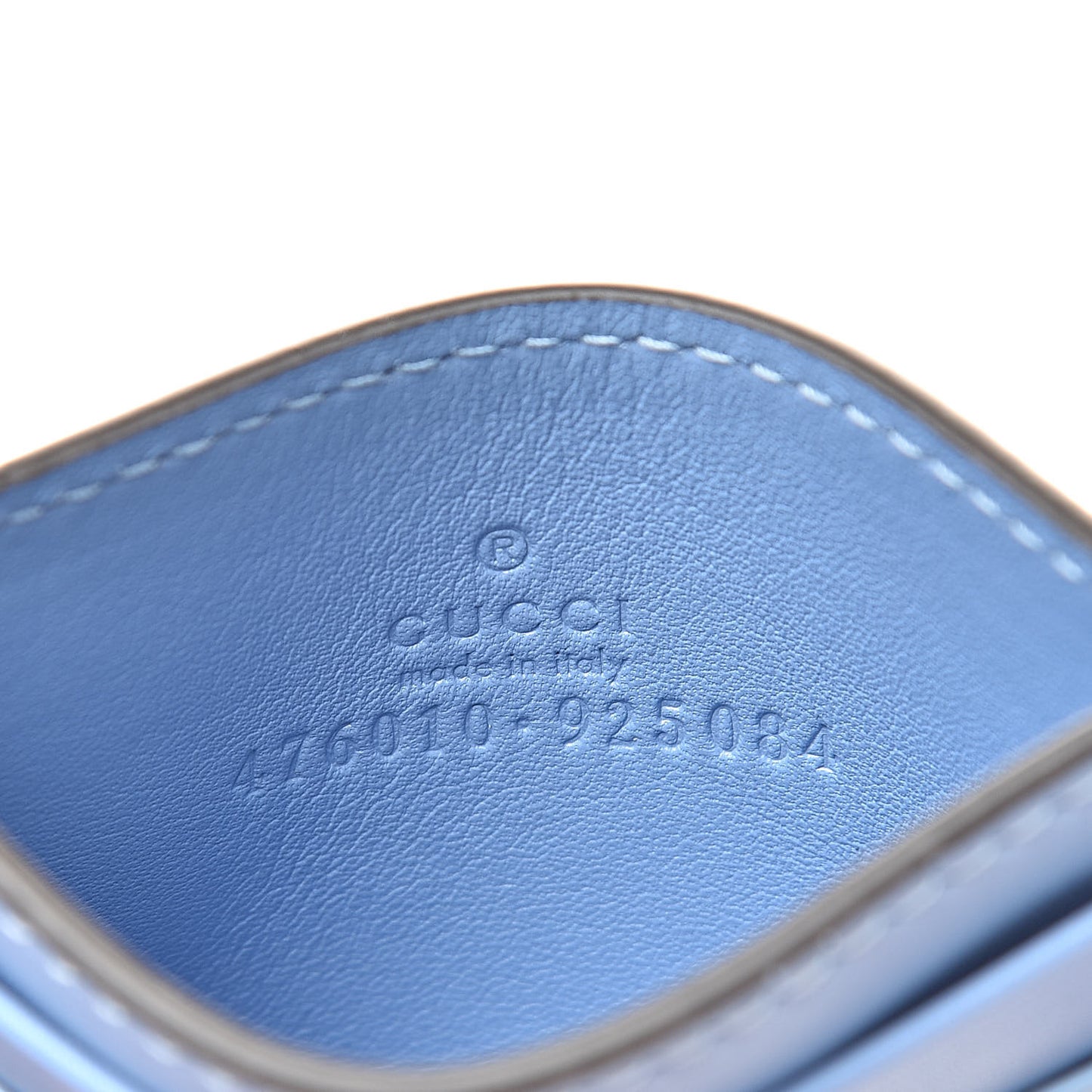 Microguccissima Card Holder Mineral Blue