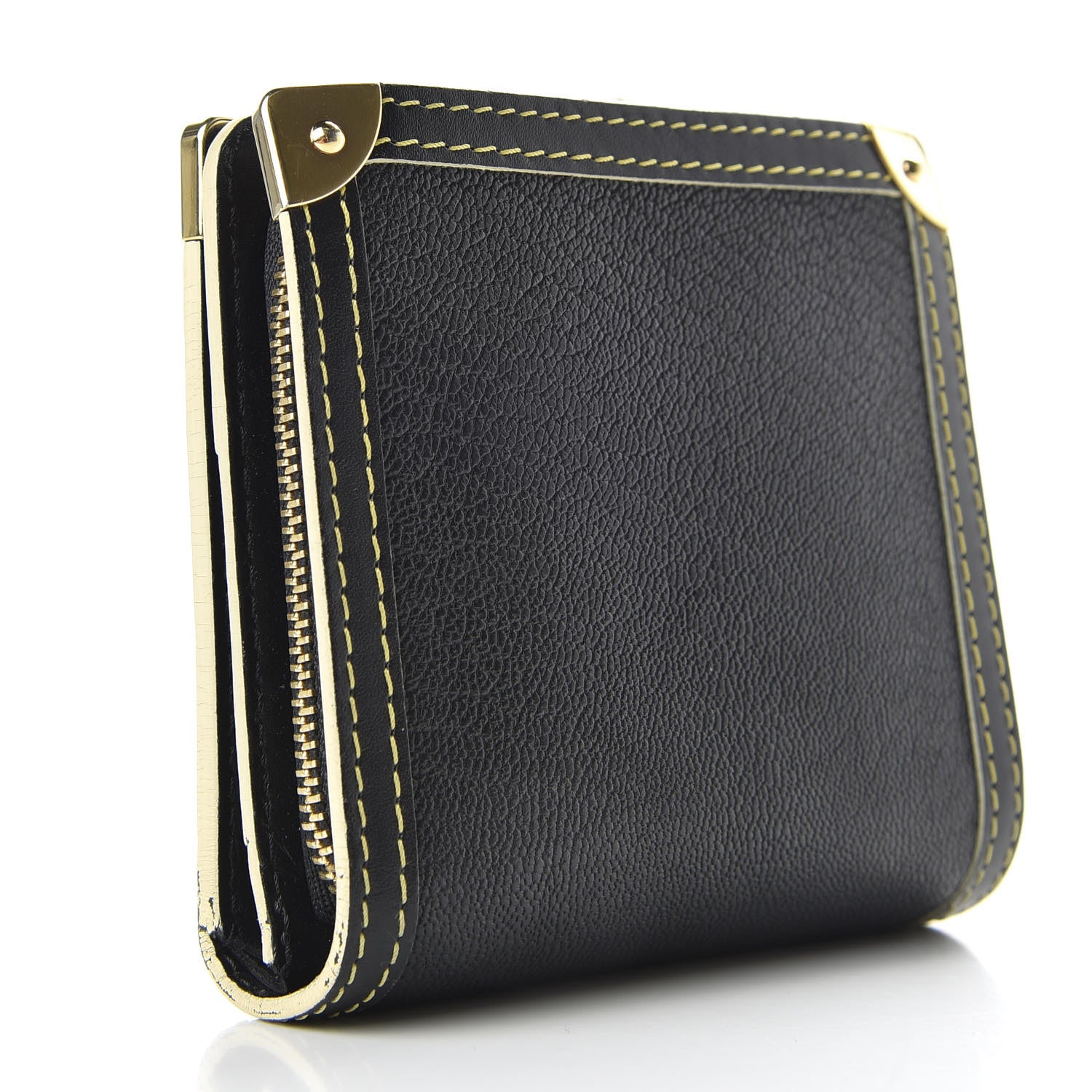 Louis Vuitton Suhali Compact Zipped Wallet Black 3 of 10