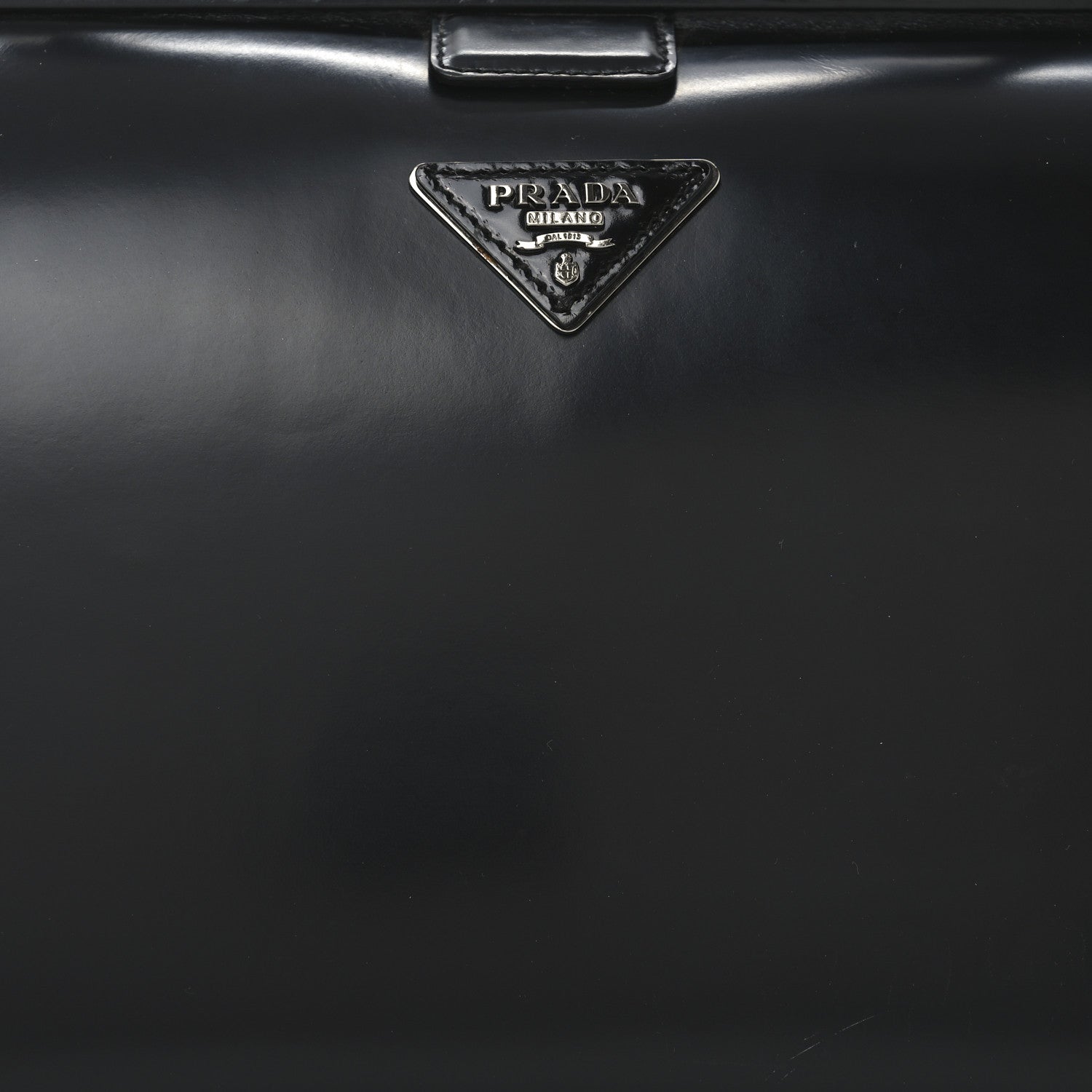 Prada Spazzolato Frame Bag Black 7 of 10