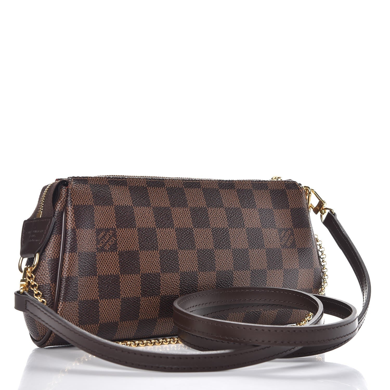 Louis Vuitton Damier Ebene Eva Clutch 3 of 7