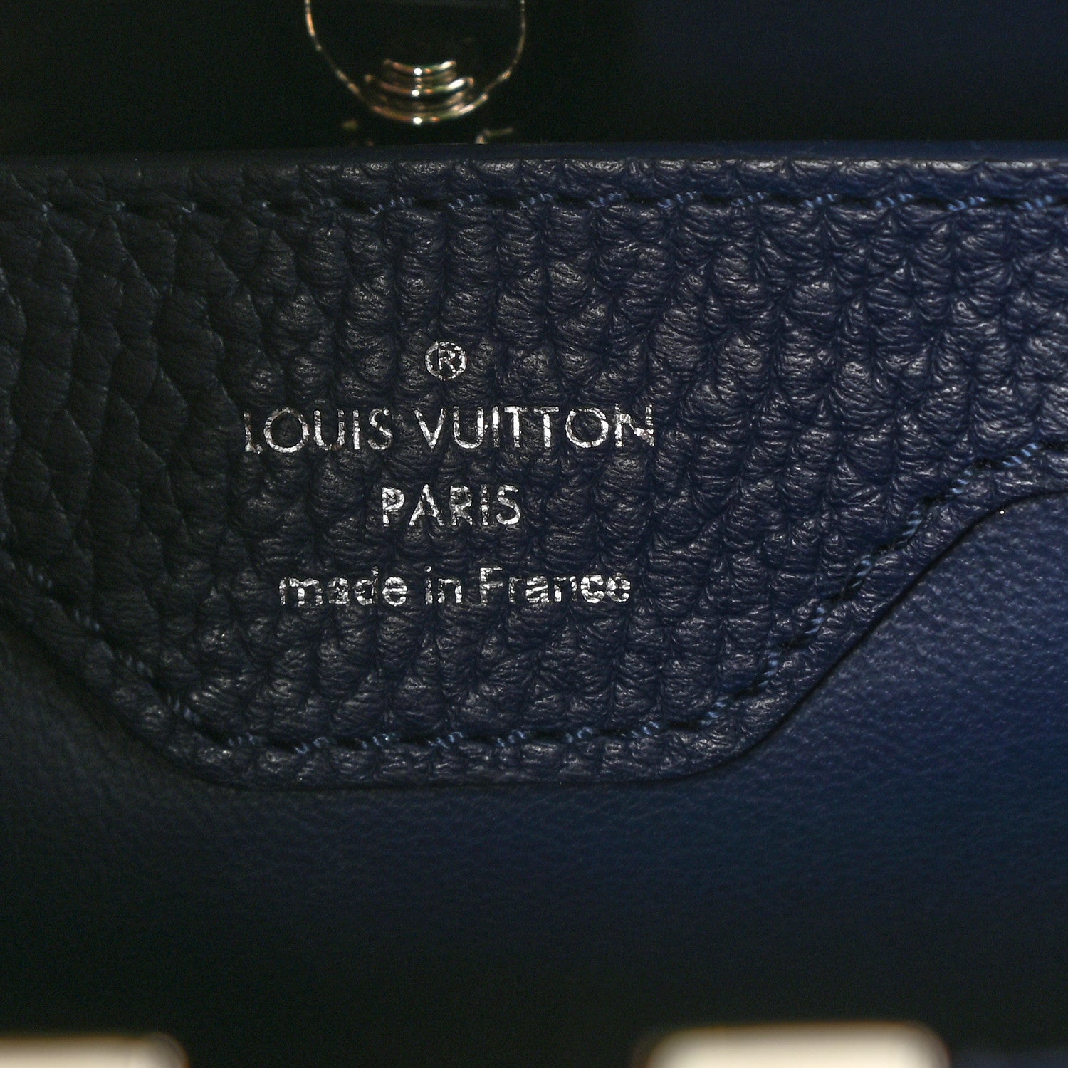 Louis Vuitton Taurillon Capucines BB Bamboo Indigo 5 of 7