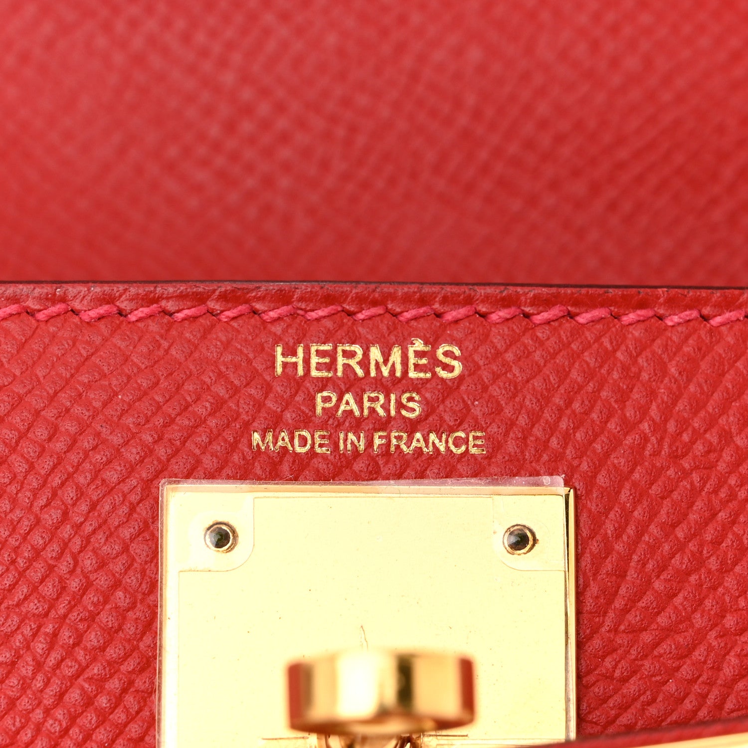 Hermes Epsom Kelly Sellier 28 Rouge Casaque 6 of 16