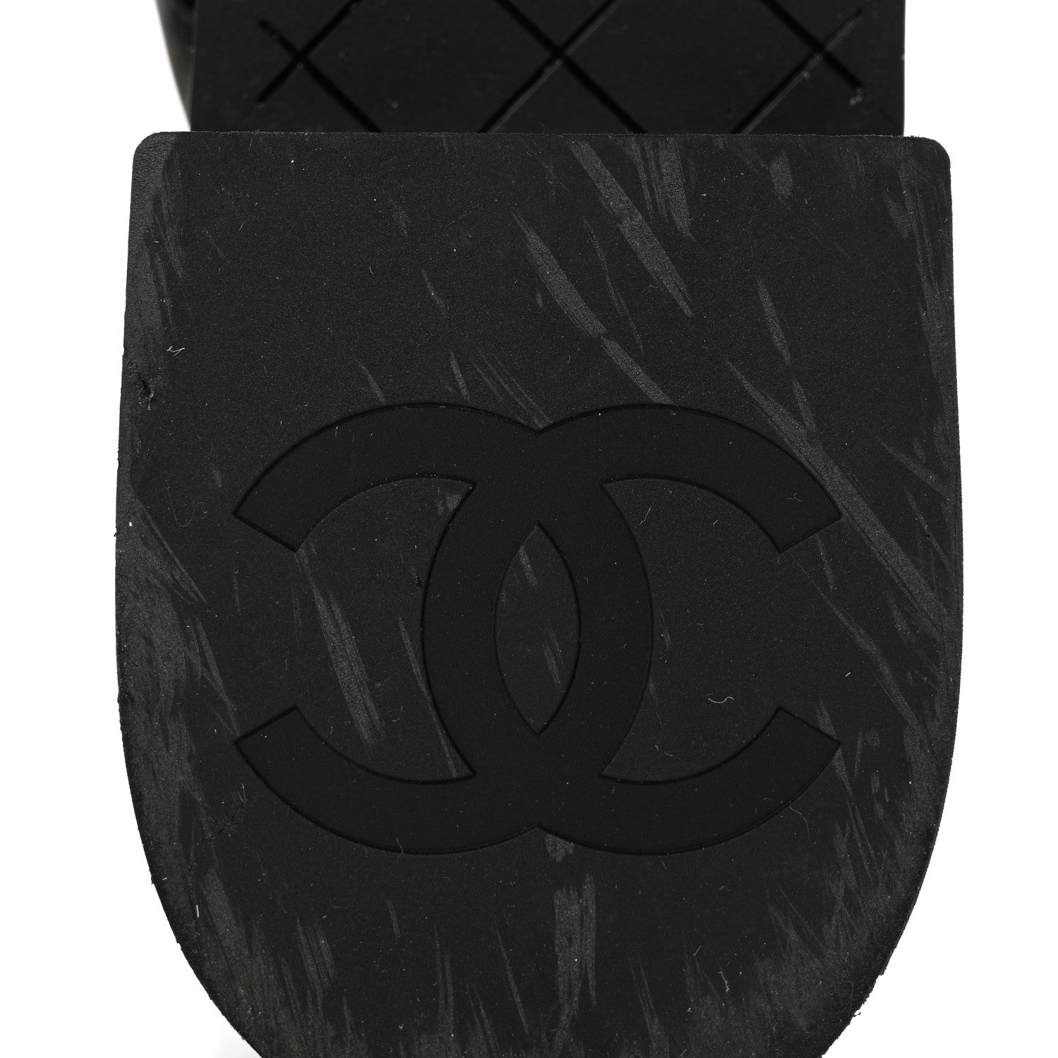 Chanel Lambskin Quilted Lace Up Combat Boots 36.5 Black 7 of 10