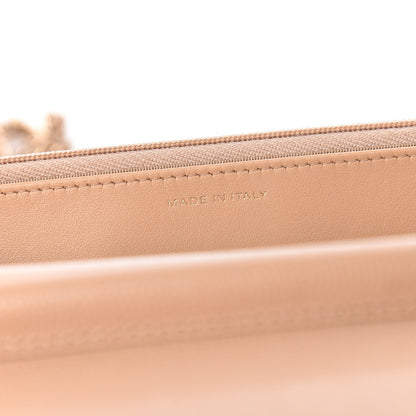 Chanel Caviar Quilted Wallet On Chain WOC Beige 9 of 12