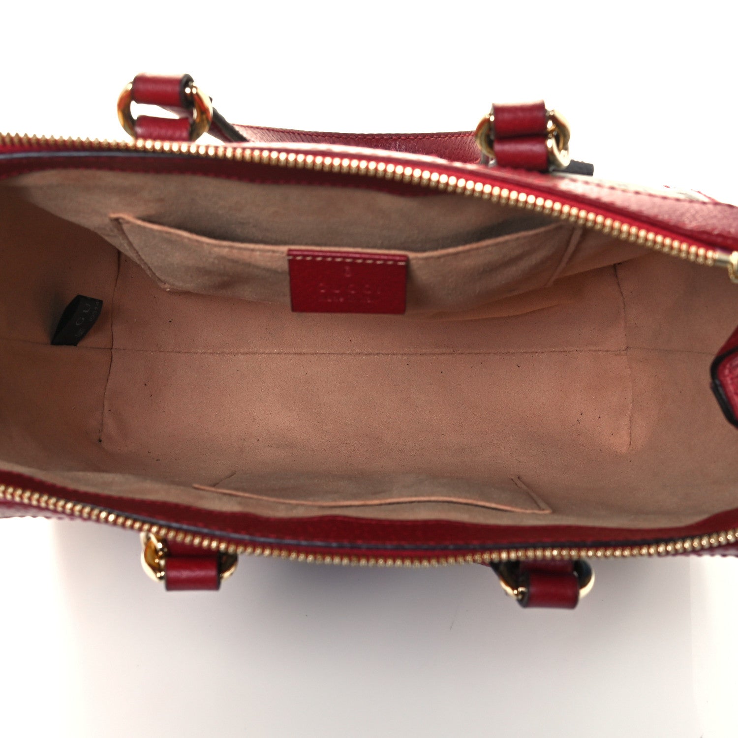 Gucci GG Supreme Monogram Flora Web Small Ophidia Tote Bag Red 5 of 11