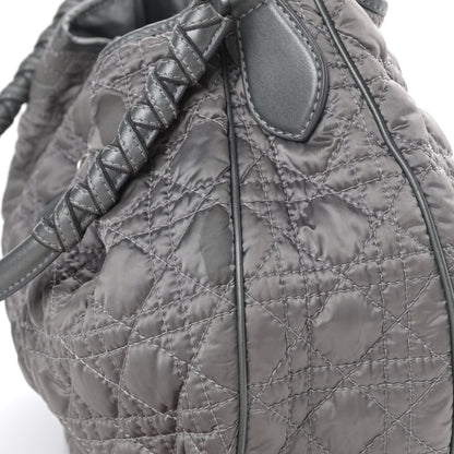 Christian Dior Satin Cannage Charming Hobo Grey 13 of 15