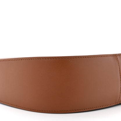 The Row Smooth Calfskin Half Moon Shoulder Bag Chestnut 8 of 9